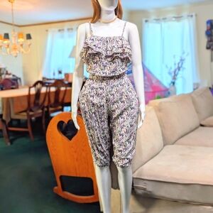 Floral Ruffle Jumpsuit